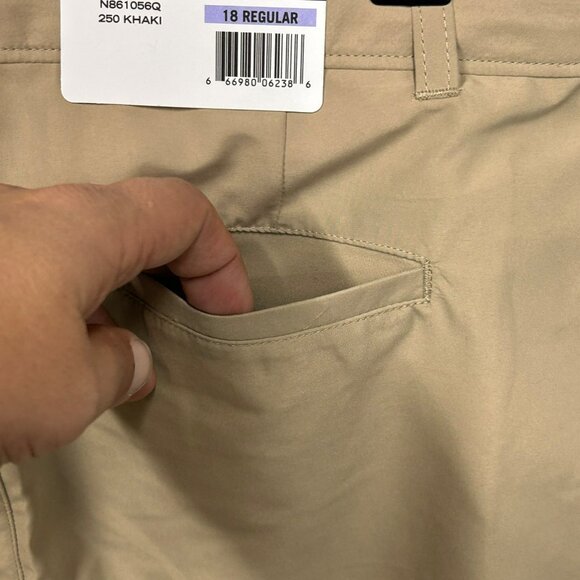 Nautica‎ Boys School Uniform Khaki Flat Front Shorts Adjustable Waist 18 Reg NWT - Picture 6 of 12